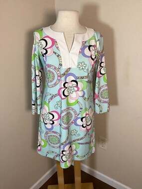 Melly M Floral Print Tunic Dress Size S